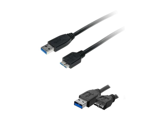 Cable Xtech XTC-365 CBL Micro USB 3.0 de 3 Pies para Discos Duros Externos  y otros Dispositivos 