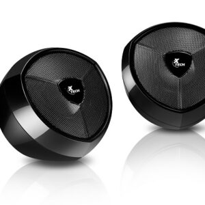 Parlantes estéreo multimedia - 5W - Alámbrico USB y 3.5mm - Xtech XTS-111 - Negro
