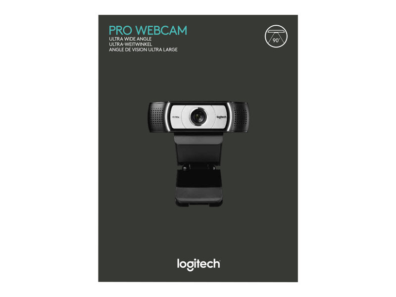 Camara webcam Empresarial C930e Logitech FullHD 1080p H.264 Campo