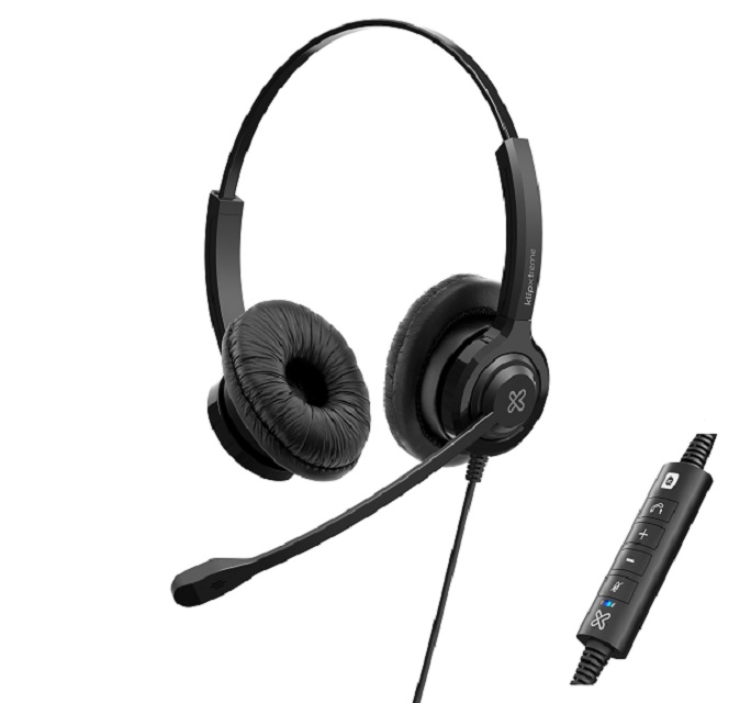 Audífonos Diadema con Micrófono para Call Center – Klip Xtreme KCH-911 –  Cableado USB – Telalca Store Ecuador