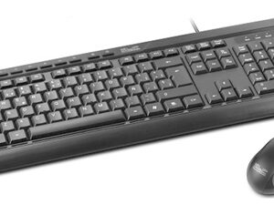 Teclado y Mouse Alámbrico Ergonómico USB - Klip Xtreme KCK-251S