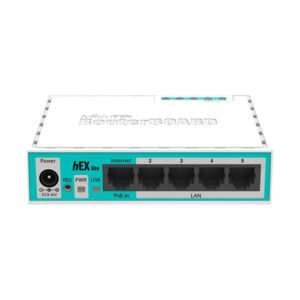 Router MikroTik RouterBOARD hEX lite RB750r2 - Router - Switch de 4 Puertos