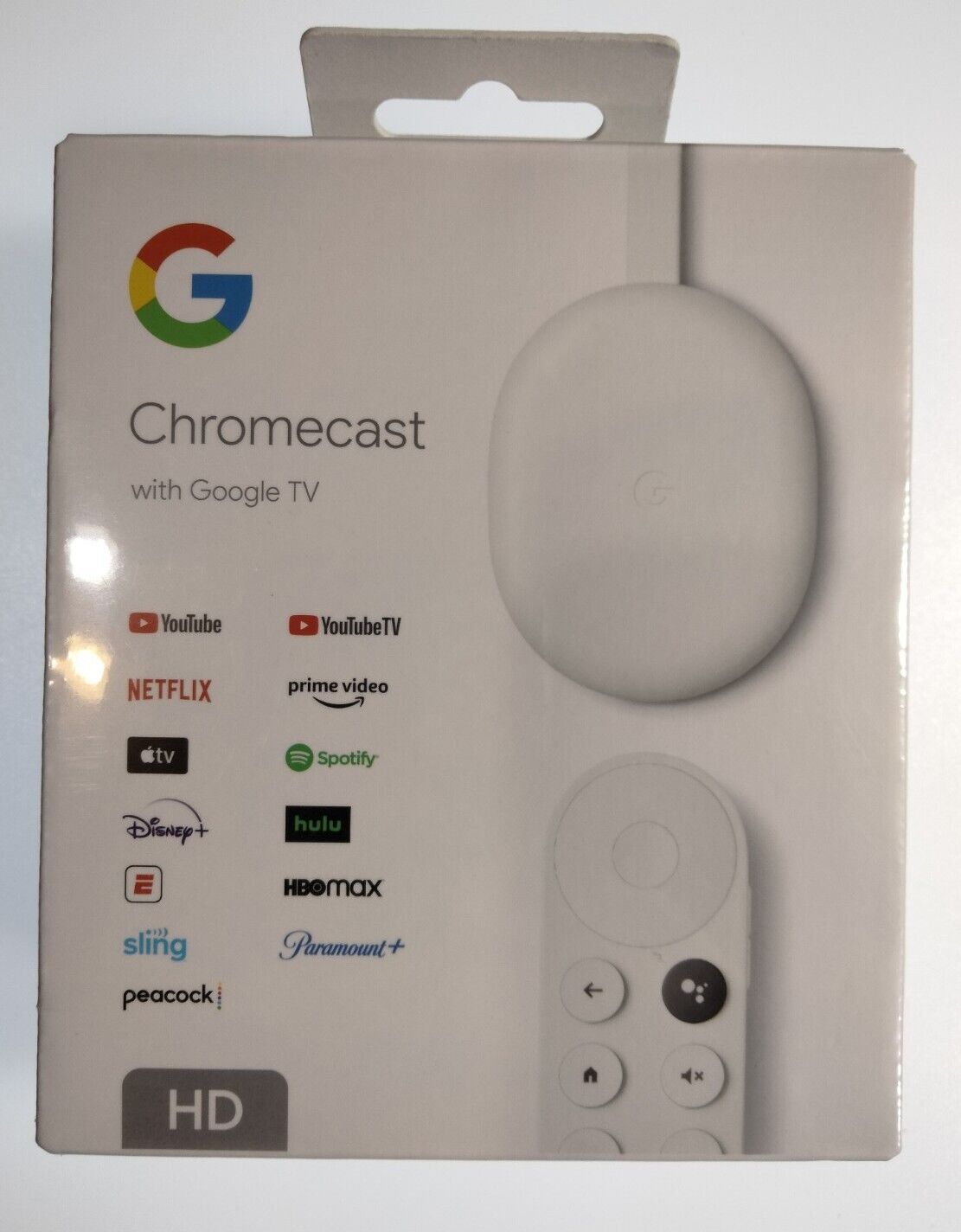 Reproductor multimedia, Google Chromecast con Google TV (HD), Resolución  1080 pixels, Mando con control por voz