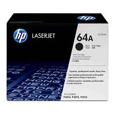 Cartucho de Tóner Negro - HP 64A - LaserJet - Para LaserJet P4014, P4015, P4515 - CC364A