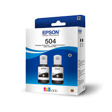 Pack Botella de Tinta Epson T504120 127ml Negro - 2 Botellas - T504120-2P