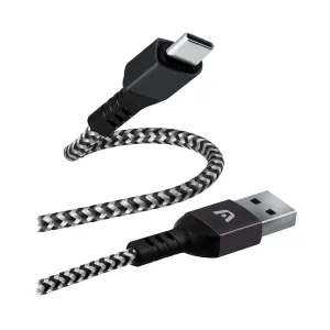 Argomtech Cable USB-C Macho - USB-A Macho, 1.8 Metros, Negro - ARG-CB-0025BK