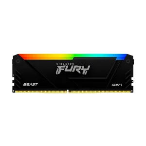 Memoria RAM de 16GB DIMM DDR4 - Kingston Fury - 3200MHZ - CL16 NON ECC RGB 1.35V - Negro - KF432C16BB2A/16