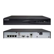 Hikvision DS-7604NI-Q1/4P - NVR 8 Megapixel (4K) / 4 canales IP / 1 Bahia de Disco Duro / 4 Puertos PoE+ / Salida de vídeo 4K / Switch PoE 300 mts