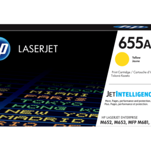 Cartucho de Tóner HP 655A Amarillo Alto Rendimiento LaserJet Original - CF452A
