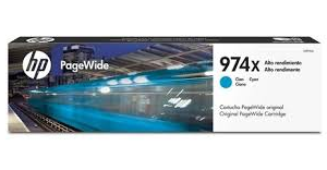 Cartucho de Tinta HP 974X Cian Pagewide Original - L0R99AL