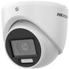 Cámara Tipo Turret TURBOHD 3K (5 Megapixel) / Lente 2.8 mm / 30 mts IR + 20 mts Luz Blanca / Gran Angular 104.9° / Exterior IP67 / Micrófono Integrado / dWDR / 4 Tecnologías / Metal - Hikvision DS-2CE76K0T-EXLMF(2.8mm)